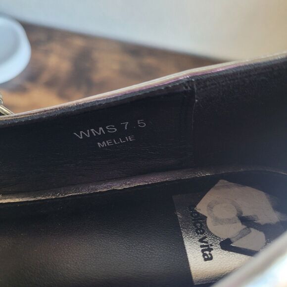DV DOLCE VITA Womens Gray Silver Mary Jane Flats Mellie Size 7.5 Mat Square Toe - Picture 3 of 6